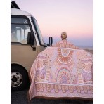 Indigenous Art Throw Rug | Alkira Pink | Taylor-Lee Indigenous Art Throw Rug | Alkira Pink | Taylor-Lee